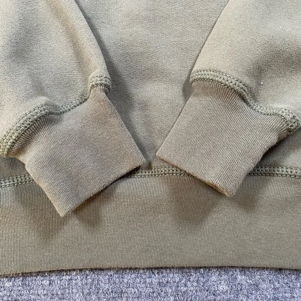 True‎ Religion STUDDED Olive Green hoodie Half zip pullover men’s XS